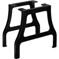 vidaXL Pieds de table basse 2 pcs. Piètement A en fonte