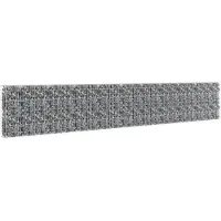 vidaXL Mur à gabion avec couvercles Acier galvanisé 600x30x100 cm