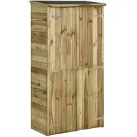 vidaXL Abri à outils pour jardin Pin 85x48x177 cm