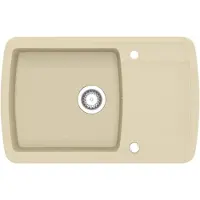 vidaXL SINACK Einer Schüssel Granit Beige