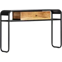vidaXL Table console 118 x 30 x 75 cm Bois de manguier massif
