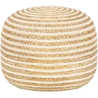 vidaXL Pouf fait à la main 45x30 cm Jute