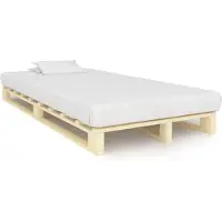 vidaXL Cadre de lit de palette sans matelas bois pin massif 120x200 cm