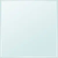 vidaXL Dessus de table carré en verre trempé 700 x 700 mm