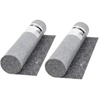 vidaXL Polaire de peintre antidérapante 50 m 280 g/m² gris 2 pcs