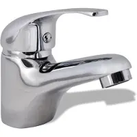vidaXL Robinet mitigeur de lavabo chrome