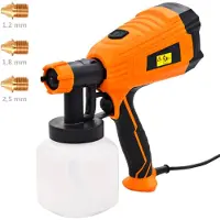 vidaXL Pistolet à peinture électrique et 3 tailles de buses 500W 800ml