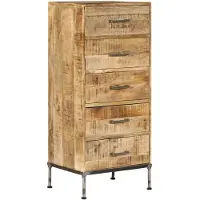 vidaXL Commode 45x35x106 cm bois massif mangue