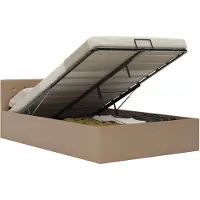 vidaXL Cadre de lit à rangement hydraulique sans matelas 140x200 cm