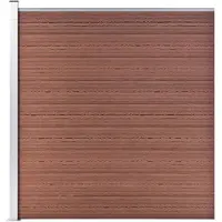 vidaXL Clôture de jardin WPC 175x186 cm Marron