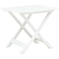 vidaXL Table de jardin pliante blanche 79 x 72 x 70 cm plastique