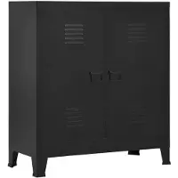 vidaXL Coffre de rangement industriel Noir 90x40x100 cm Acier