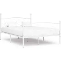 vidaXL Cadre de lit sans matelas avec sommier à lattes métal 160x200cm