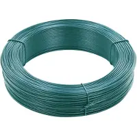 vidaXL Fil de ligature pour clôture 250 m 0,9/1,4 mm acier noir vert