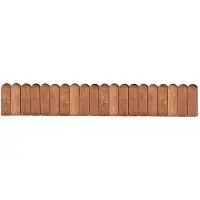 vidaXL Bordure de parterre Marron 120 cm Bois de pin imprégné