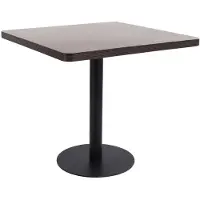 vidaXL Table de bistrot brun foncé 80x80 cm MDF