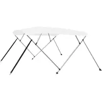 vidaXL 4-Bow Bimini Top blanc 243x210x137 cm