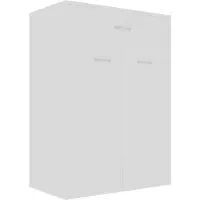 vidaXL Armoire à chaussures Blanc 60x35x84 cm Bois d'ingénierie
