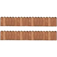 vidaXL Bordure de parterre 2 pcs. 120 cm Bois de pin imprégné