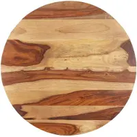 vidaXL Dessus de table bois massif d'acacia rond 15-16 mm 70 cm