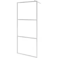 vidaXL Paroi de douche pour passage piétonnier avec verre ESG transparent 100x195 cm