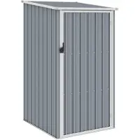 vidaXL Abri de jardin Gris 87x98x159 cm Acier galvanisé