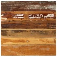 vidaXL Dessus de table carré 70x70 cm 15-16 mm Bois de récupération