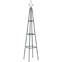 vidaXL Treillis de jardin 2 pcs. Vert foncé 35x35x195 cm Fer