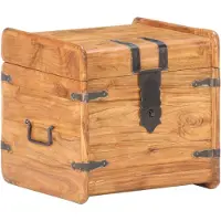 vidaXL Coffre 40x40x40 cm Bois d'acacia solide