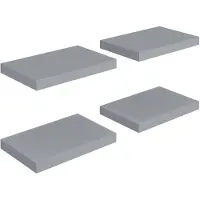 vidaXL Étagères murales flottantes 4 pcs Gris 40x23x3,8 cm MDF