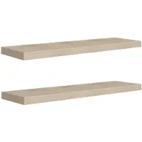 vidaXL Étagères murales flottantes 2 pcs chêne 90x23,5x3,8 cm MDF