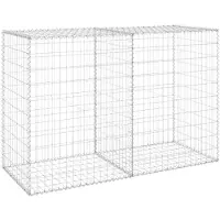 vidaXL Mur de gabions avec couverture Acier galvanisé 150x60x100 cm