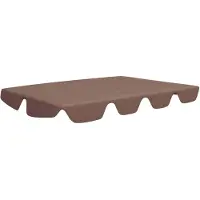 vidaXL Toit de rechange pour balancelle brun 150/130x105/70 cm