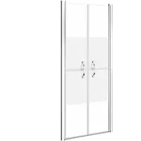 vidaXL Porte de douche semi-mate ESG 101x190 cm