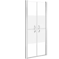 vidaXL Porte de douche semi-mate ESG 76x190 cm