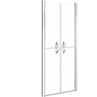 vidaXL Porte de douche transparente ESG 91x190 cm