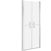 vidaXL Porte de douche mat ESG 91x190 cm