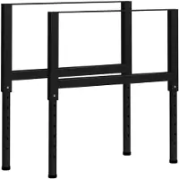 vidaXL Support d'établi Réglable 2 pcs. Métal 85x(69-95,5) cm
