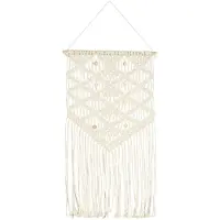 vidaXL Tenture murale en macramé 40x80 cm coton