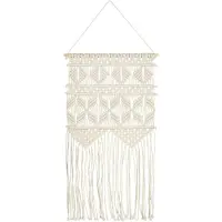 vidaXL Tenture murale en macramé 40x80 cm coton