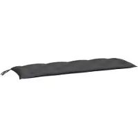 vidaXL Coussins de banc de jardin 2 pcs. Anthracite 150x50x7 cm Tissu Oxford