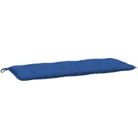 vidaXL Coussin de banc de jardin bleu 120x50x7 cm tissu oxford