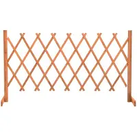 vidaXL Clôture de jardin orange 150x80 cm Sapin massif