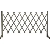 vidaXL Clôture de jardin Gris 150x80 cm Sapin massif