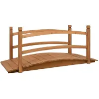 vidaXL Pont de jardin 140x60x60 cm en bois massif de sapin