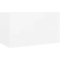 vidaXL Armoire sous lavabo blanc 80x38,5x45 cm Bois composite