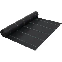 vidaXL Toile de paillage Noir 1x50 m PP