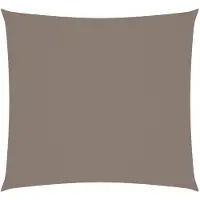 vidaXL Voile de parasol tissu oxford carré 6x6 m taupe