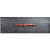 vidaXL Tapis de sol de cuisine lavable Poivre 45x150 cm
