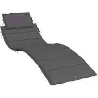 vidaXL Coussin de chaise longue anthracite 186x58x4 cm tissu oxford